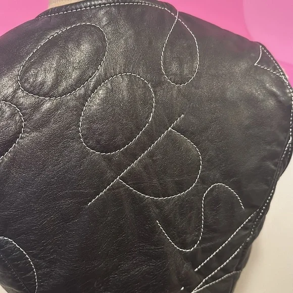Moschino Black Oopsi Leather Vest - Picture 7 of 13